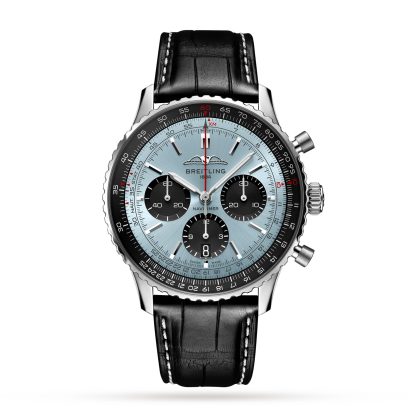 designer di moda Breitling Navitimer B01 Cronografo 43 Orologio blu Alligatore AB0138241C1P1