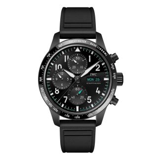 designer di moda IWC Pilot Performance Chronograph 41mm Mercedes AMG Petronas Formula OneTM Team Orologio da uomo in gomma nera IW388306