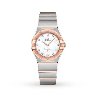 designer di moda Omega Constellation Manhattan 28mm Orologio da donna in acciaio inossidabile O13120286055001