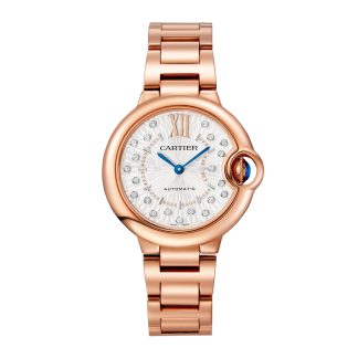 designer di moda Orologio Cartier Ballon Bleu De Cartier 33 mm Movimento meccanico a carica automatica Oro rosa WGBB0054