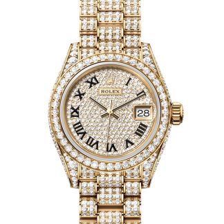 designer di vendita calda Rolex Lady-Datejust oro giallo e diamanti M279458RBR-0001