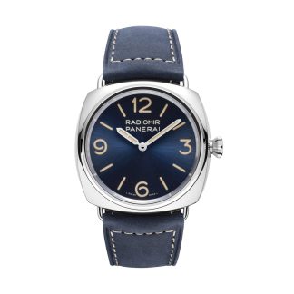 designer replica Orologio Panerai Radiomir Officine 45 mm Uomo Pelle di vitello blu PAM01383