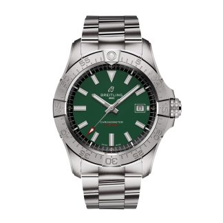 lusso a buon mercato Breitling Avenger Automatic 42mm Orologio Uomo Verde Acciaio Inox A17328101L1A1