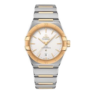 lusso a buon mercato Omega Constellation 39mm Orologio da donna in acciaio inossidabile e oro giallo 18ct O13120392002002