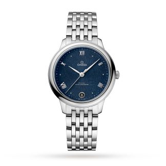 lusso a buon mercato Omega De Ville Prestige Co-Axial Master Chronometer 34mm Orologio da donna in acciaio inossidabile blu O43410342003002