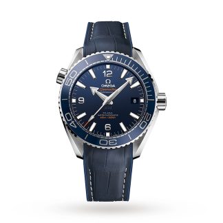 lusso a buon mercato Omega Seamaster Planet Ocean 600M Uomo 43.5mm Automatico Co-Axial Blue Divers Orologio Uomo Pelle O21533442103001