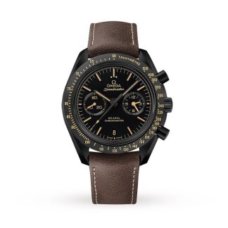 lusso a buon mercato Omega Speedmaster Dark Side Of The Moon Orologio da uomo in pelle O31192445101006