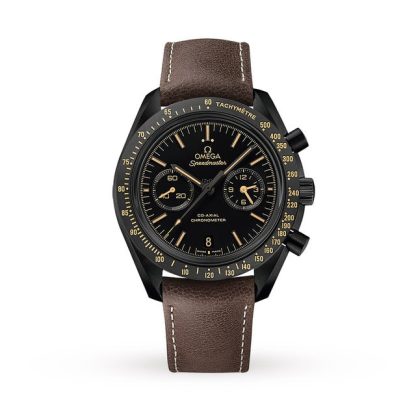 lusso a buon mercato Omega Speedmaster Dark Side Of The Moon Orologio da uomo in pelle O31192445101006