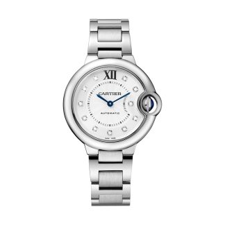 lusso a buon mercato Orologio Cartier Ballon Bleu De Cartier 33 mm Movimento automatico Acciaio Diamanti Acciaio W4BB0021