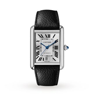 lusso all'ingrosso Cartier Tank Must Modello Extra-Large Movimento automatico Acciaio Pelle Vitello WSTA0040