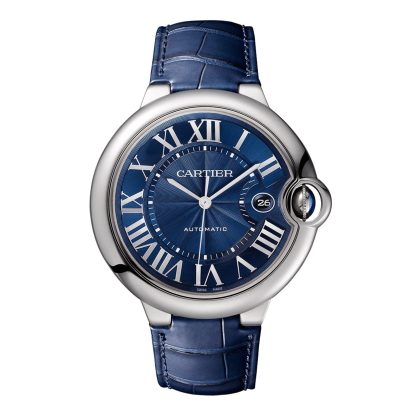 lusso all'ingrosso Orologio Cartier Ballon Bleu de Cartier 42 mm. Movimento meccanico a carica automatica calibro 1847 MC. Alligatore WSBB0027