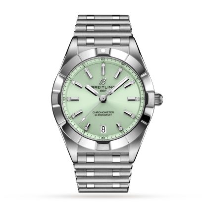 lusso di alta qualità Breitling Chronomat 32 Orologio in acciaio inossidabile verde menta Acciaio inossidabile A77310101L1A1