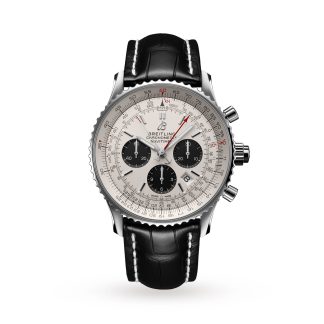 lusso di alta qualità Breitling Navitimer B03 Cronografo Rattrapante 45 Orologio in pelle di coccodrillo AB0311211G1P1