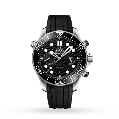 lusso di alta qualità Omega Seamaster Diver 300M Co-Axial Master Chronometer Chronograph 44mm Gomma O21032445101001