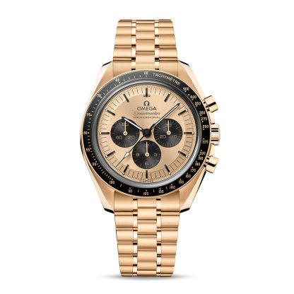 lusso di alta qualità Omega Speedmaster Moonwatch Professional Co-Axial Master Chronometer Chronograph 42mm Orologio Uomo Oro 18ct Yellow Gold O31060425099002