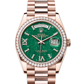 lusso di alta qualità Rolex Day-Date 36 Oro Everose e diamanti M128345RBR-0068