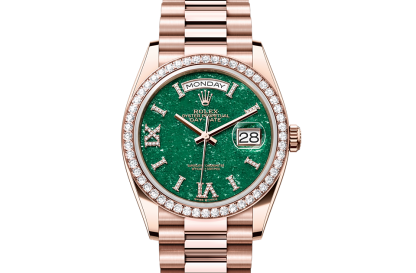 lusso di alta qualità Rolex Day-Date 36 Oro Everose e diamanti M128345RBR-0068