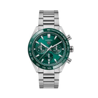 lusso di alta qualità TAG Heuer Carrera Cronografo 44mm Uomo Orologio Verde Acciaio Inox CBN2A1N.BA0643