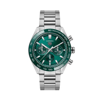 lusso di alta qualità TAG Heuer Carrera Cronografo 44mm Uomo Orologio Verde Acciaio Inox CBN2A1N.BA0643