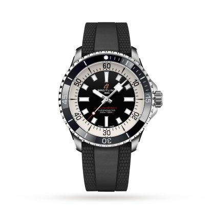 lusso falso Breitling Superocean Automatic 42 Orologio in acciaio inossidabile con cinturino in gomma A17375211B1S1