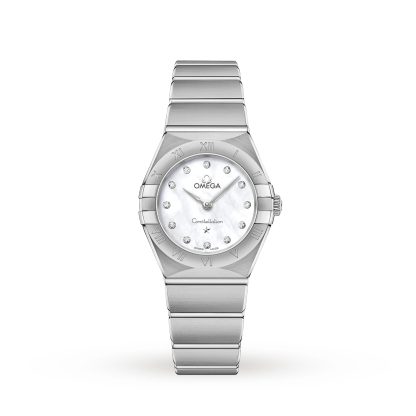 lusso falso Omega Constellation Manhattan 25mm Orologio da donna in acciaio O13110256055001