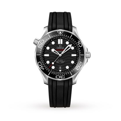 lusso falso Omega Seamaster Diver 300 Co-Axial Orologio da uomo in gomma O21032422001001