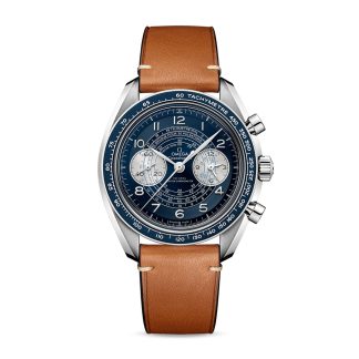 lusso falso Omega Speedmaster Chronoscope Co-Axial Master Chronometer Chronograph 43mm Pelle O32932435103001