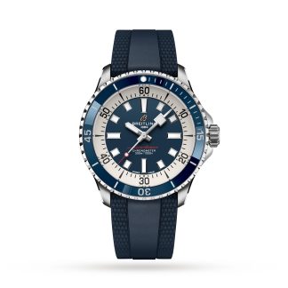 moda lusso Breitling Superocean Automatic 42 Orologio in acciaio inossidabile con cinturino in gomma A17375E71C1S1