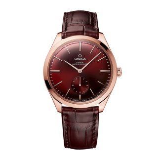 moda lusso Omega De Ville Tresor 40mm Orologio Uomo Alligatore Rosso O43553402111002