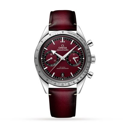 moda lusso Omega Speedmaster 57 Co-Axial Master Chronometer Chronograph 40.5mm Orologio Uomo Pelle Rossa O33212415111001