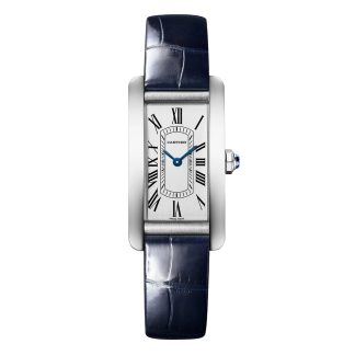 moda lusso Orologio Cartier Tank Américaine Modello piccolo Movimento al quarzo Acciaio Pelle Alligatore WSTA0082