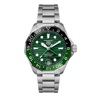 moda lusso TAG Heuer Aquaracer Professional 300 GMT 42mm Orologio da uomo in acciaio inossidabile verde WBP5115.BA0013