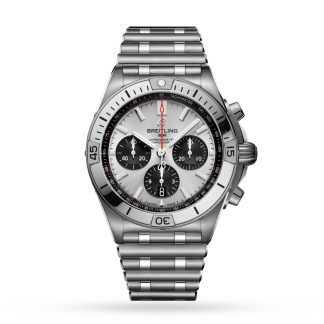 polso falso Breitling Chronomat B01 42 Orologio in acciaio inox argento Acciaio inox AB0134101G1A1