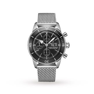 polso falso Breitling Superocean Heritage Chronograph 44 Orologio in acciaio inossidabile A13313121B1A1