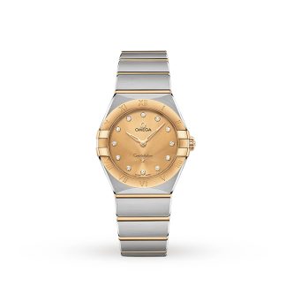 polso falso Omega Constellation Manhattan 28mm Orologio da donna in acciaio inossidabile O13120286058001