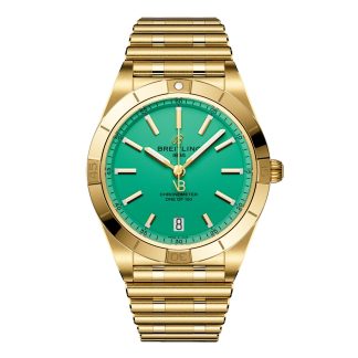 polso falso Orologio da donna Breitling Chronomat Automatic 36mm Victoria Beckham Limited Edition Oro giallo menta piperita 18ct Oro giallo K103801A1L1K1