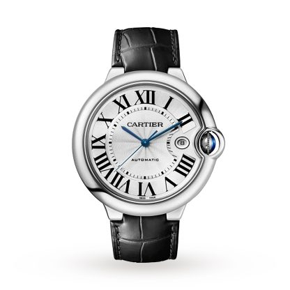 replica di lusso Orologio Cartier Ballon Bleu De Cartier 42 mm Acciaio Pelle Alligatore WSBB0026