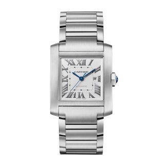 replica di lusso Orologio Cartier Tank Française Modello Grande Movimento meccanico automatico Acciaio WSTA0067