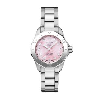 replica di lusso TAG Heuer Aquaracer 30mm Orologio da donna Fragola Rosa Gli Orologi Della Svizzera Gruppo Esclusivo Acciaio Inox WBP2416.BA0622