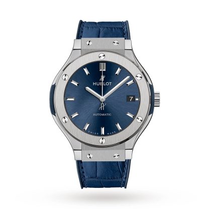 vendita calda designer Hublot Classic Fusion Blu Titanio 38 mm Pelle 565.NX.7170.LR