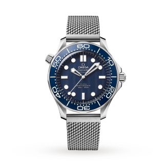 vendita calda designer Omega James Bond 007 60° Anniversario Seamaster Diver 300m Co-Axial Master Chronometer 42mm Acciaio inossidabile O21030422003002