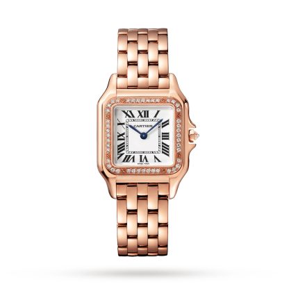 vendita calda designer Orologio Cartier Panthere De Cartier Modello medio Movimento al quarzo Oro rosa Oro rosa WJPN0009