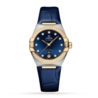 vendita calda di lusso Omega Constellation 36mm Orologio da donna in alligatore O13128362053001